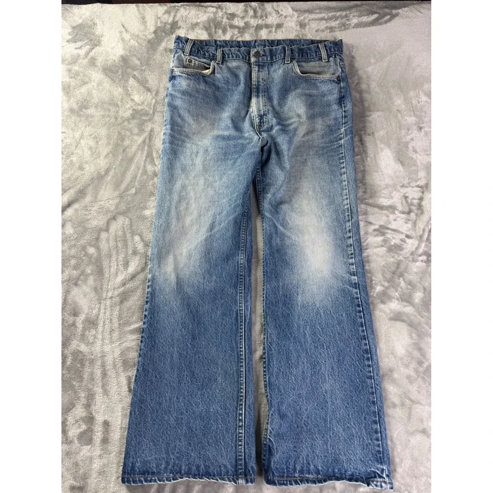 Levi's Cowboy Jeans 517 Mens 36x31 Blue Orange Tab
